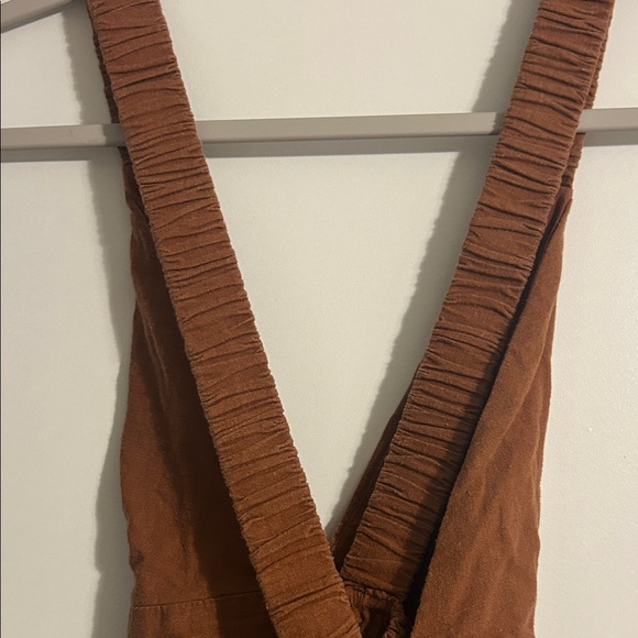 Abercrombie & Fitch Orange/Brown Backless Dress - Picture 9 of 9